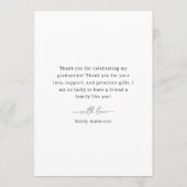 Modern Trendy Afstuderen Foto Bedankkaart (Achterkant)