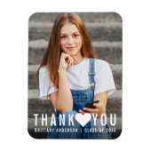 Modern Trendy Afstuderen Hartelijk dank Magneet (Verticaal)