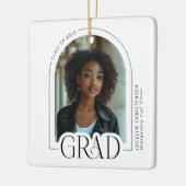 Modern Trendy Arch Photo Grad Keramisch Ornament (Links)