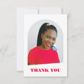 Modern Trendy Arch Pink Script Afstuderen (Voorkant)