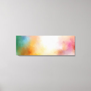 Modern Trendy Artwork Colorful Abstract Rood Roze Canvas Afdruk