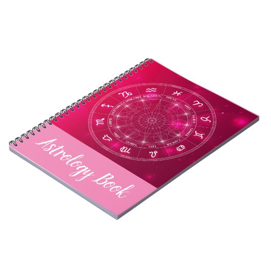 Modern trendy Astrology wielzodic Notitieboek (Linkerzijde)