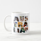 Modern Trendy AUSTRALIA Heart 10 Foto Collage Koffiemok (Links)