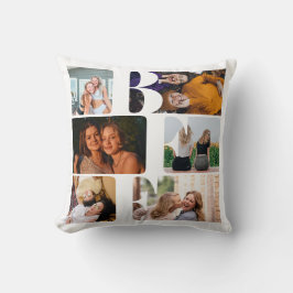 Modern Trendy BFF Best Friend Chic Photo Collage Kussen