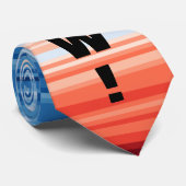 Modern Trendy Birthday Holiday Gift Climate Stripe Stropdas (Opgerold)