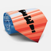 Modern Trendy Birthday Holiday Gift Climate Stripe Stropdas (Opgerold)
