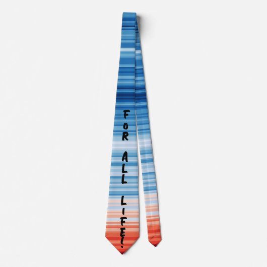 Modern Trendy Birthday Holiday Gift Climate Stripe Stropdas (Voorkant)