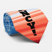 Modern Trendy Birthday Holiday Gift Climate Stripe Stropdas (Opgerold)