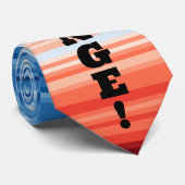 Modern Trendy Birthday Holiday Gift Climate Stripe Stropdas (Opgerold)