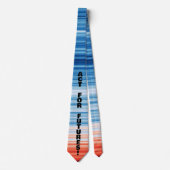 Modern Trendy Birthday Holiday Gift Climate Stripe Stropdas (Voorkant)