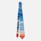 Modern Trendy Birthday Holiday Gift Climate Stripe Stropdas (Achterkant)