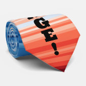 Modern Trendy Birthday Holiday Gift Climate Stripe Stropdas (Opgerold)