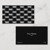 Modern Trendy Black en White Pattern Visitekaartje (Voorkant / Achterkant)