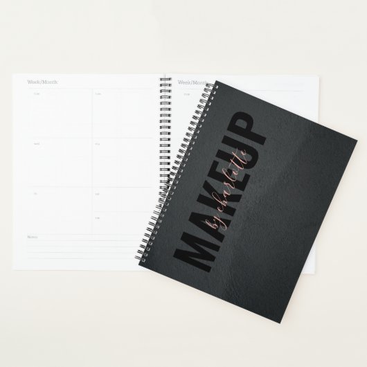 Modern Trendy Black Pink Appointment Book Planner (Display)