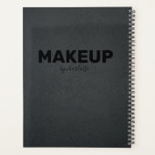 Modern Trendy Black Pink Appointment Book Planner (Achterkant)