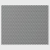 Modern Trendy Black White Chevron Zigzag Pattern Cadeaupapier (Vlak)