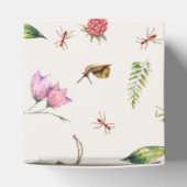 Modern Trendy Bloemeninsecten Woodland Dank u Bedankdoosjes (Bovenkant)