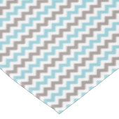 Modern Trendy Blue Gray Chevron Pattern Tafelkleed (Gekanteld)