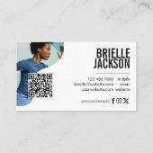 Modern Trendy Bold Personal Trainer Fitness Coach Visitekaartje (Achterkant)