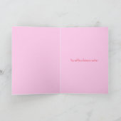 Modern Trendy Bright Pink Happy Mother's Day  Kaart (Binnen)