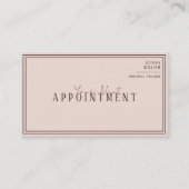 Modern Trendy Brown Personal Trainer Fitness Afsprakenkaartje (Voorkant)