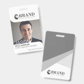 Modern & Trendy Business Professional Foto-ID Badge (Voor- en achterkant)