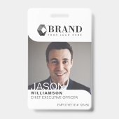 Modern & Trendy Business Professional Foto-ID Badge (Voorzijde)