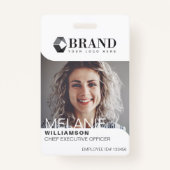 Modern & Trendy Business Professional Foto-ID Badge (Voorkant)