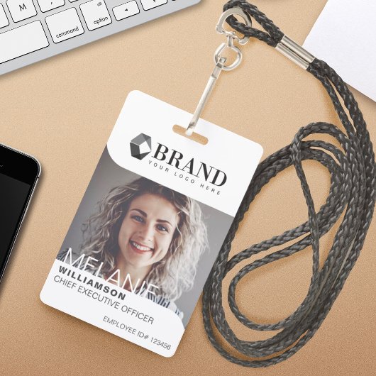 Modern & Trendy Business Professional Foto-ID Badge