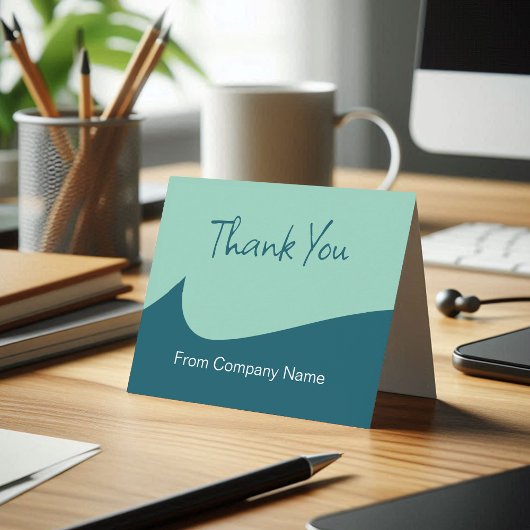 Modern Trendy Business Thank You Cards Bedankkaart