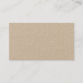 Modern Trendy Check Lines Pattern Chic Khaki Kraft Visitekaartje (Achterkant)