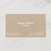 Modern Trendy Check Lines Pattern Chic Khaki Kraft Visitekaartje (Voorkant)