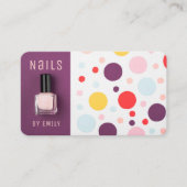 Modern Trendy Chic Professional Nail Art Spa Salon Visitekaartje (Voorkant)