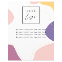 Modern Trendy Chic Wavy maakt jouw Logo