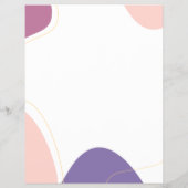 Modern Trendy Chic Wavy maakt jouw Logo Flyer (Achterkant)