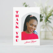 Modern trendy chique roze script Afstuderen (Staand voorkant)