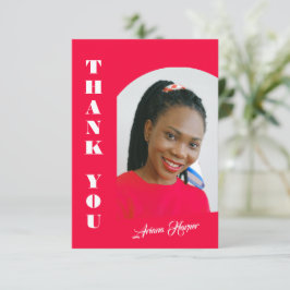 Modern trendy chique script roze Afstuderen