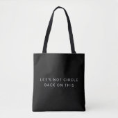 Modern Trendy Circle Terug op deze Canvas tas (Voorkant)