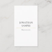 Modern Trendy Clean Design Elegant Plain Luxury Visitekaartje (Voorkant)