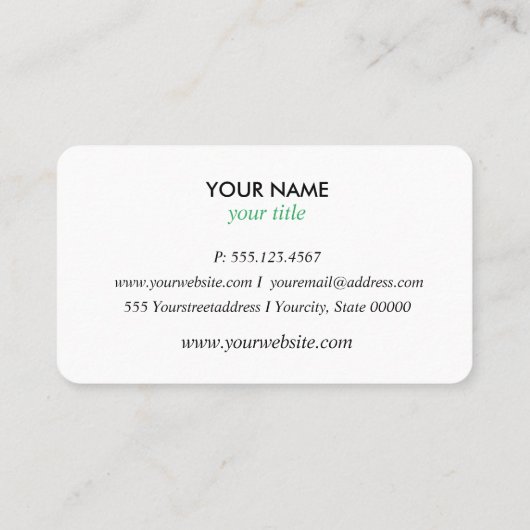 Modern Trendy Cleaning Services logo professioneel Visitekaartje (Achterkant)