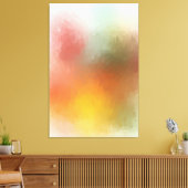 Modern Trendy Colorful Abstract Art Red Yellow Canvas Afdruk (Insitu (Woonkamer))
