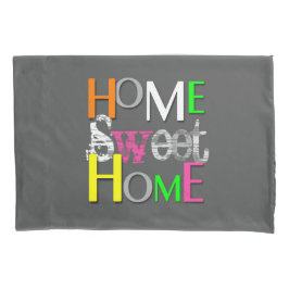 Modern Trendy Colorful Home Sweet Home Kussensloop