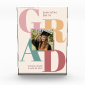 Modern Trendy Colorful Script Afstuderen Fotoblokken (Voorkant)