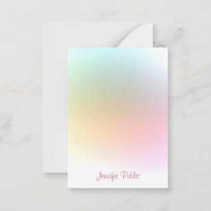 Modern Trendy Colorful Sjabloon Typografie Script