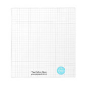 Modern Trendy Company Business Logo Branded Notitieblok (Voorkant)