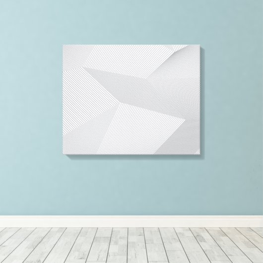 Modern, trendy, cool, eenvoudig, artistiek patroon canvas afdruk (Insitu (Houten vloer))