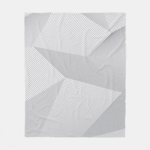 Modern, trendy, cool, eenvoudig, artistiek patroon fleece deken