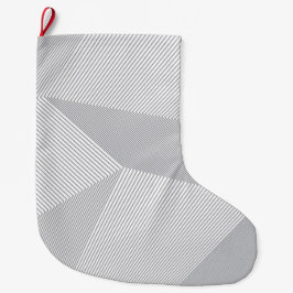 Modern, trendy, cool, eenvoudig, artistiek patroon grote kerstsok