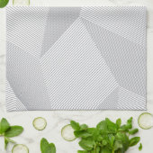 Modern, trendy, cool, eenvoudig, artistiek patroon theedoek (Gevouwen)