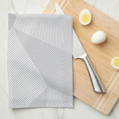 Modern, trendy, cool, eenvoudig, artistiek patroon theedoek (Quarter Fold)